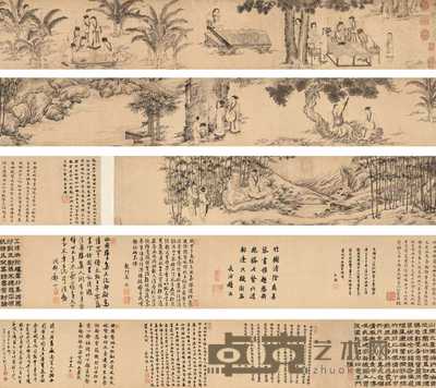 李公麟 西园雅集图 手卷 26.5×406cm